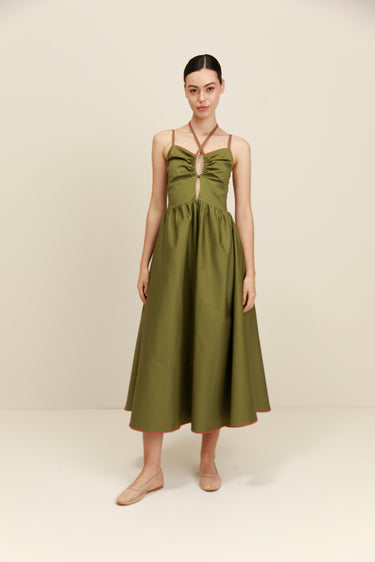 Mítico Dress in Olive
