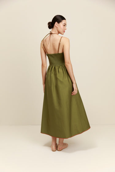 Mítico Dress in Olive