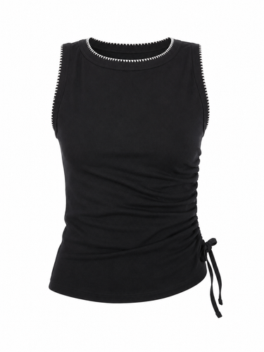 MAIA TANK TOP IN BLACK